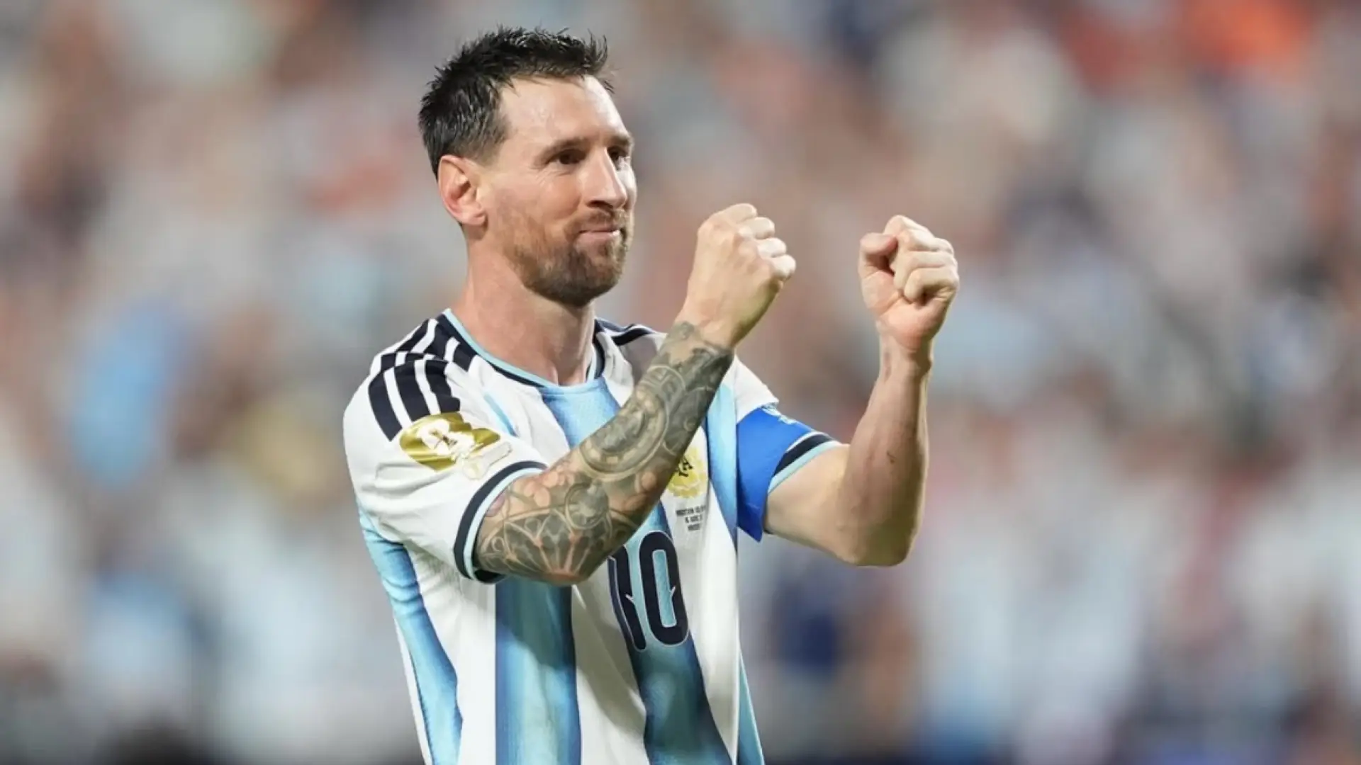 Lionel Messi celebrando gol